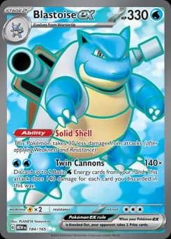 Blastoise ex 151 184