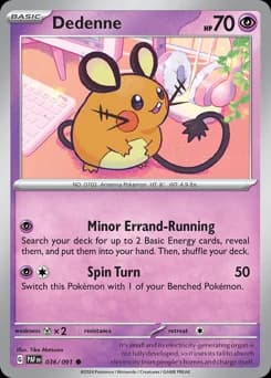 Dedenne Paldean Fates 36