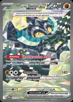 Cornerstone Mask Ogerpon ex Twilight Masquerade 215