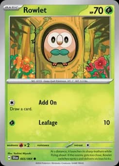 Rowlet Shrouded Fable 3