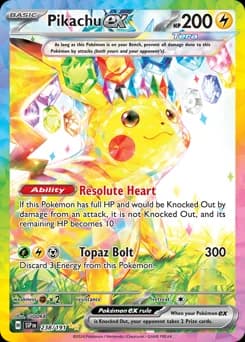 Pikachu ex Surging Sparks 238