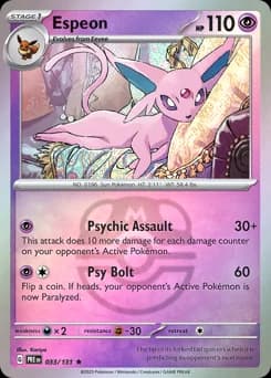 Espeon Prismatic Evolutions 33