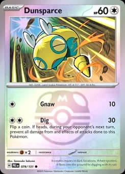Dunsparce Prismatic Evolutions 79