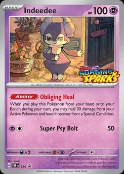 Indeedee Scarlet & Violet Black Star Promos 154