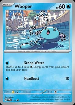 Wooper Scarlet & Violet Black Star Promos 155