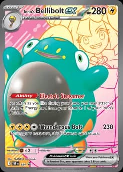 Iono's Bellibolt ex Scarlet & Violet Black Star Promos 194