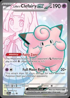 Lillie's Clefairy ex Scarlet & Violet Black Star Promos 195
