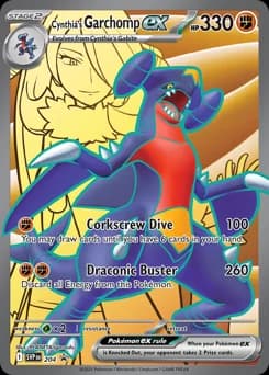 Cynthia’s Garchomp ex Scarlet & Violet Black Star Promos 204