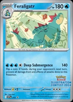 Feraligatr Scarlet & Violet Black Star Promos 213
