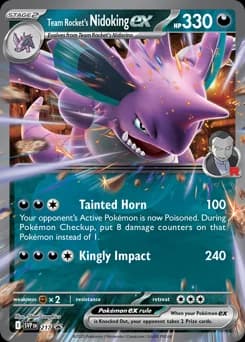 Team Rocket's Nidoking ex Scarlet & Violet Black Star Promos 217