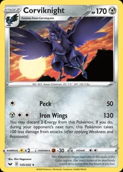 Corviknight Sword & Shield 135