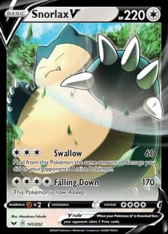 Snorlax V Sword & Shield 141
