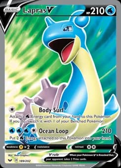 Lapras V Sword & Shield 189