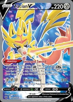 Zacian V Sword & Shield 195