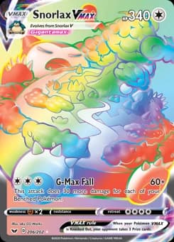 Snorlax VMAX Sword & Shield 206