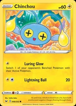 Chinchou Sword & Shield 68
