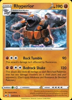 Rhyperior Sword & Shield 99