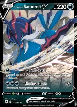 Hisuian Samurott V Astral Radiance 101