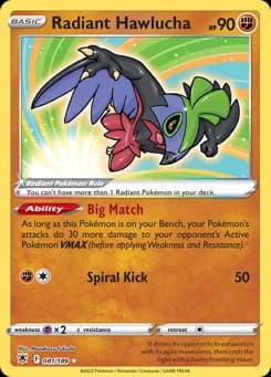 Radiant Hawlucha Astral Radiance 81