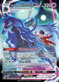 Shadow Rider Calyrex VMAX Astral Radiance Trainer Gallery TG18