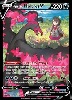 Galarian Moltres V Astral Radiance Trainer Gallery TG20