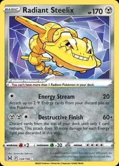 Radiant Steelix Lost Origin 124