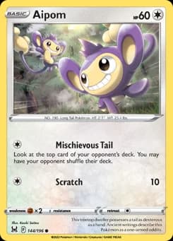 Aipom Lost Origin 144