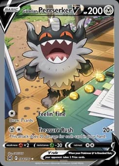 Galarian Perrserker V Lost Origin 184