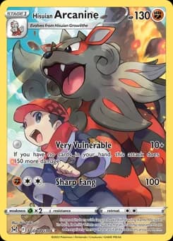 Hisuian Arcanine Lost Origin Trainer Gallery TG08