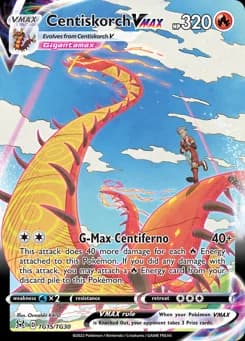 Centiskorch VMAX Lost Origin Trainer Gallery TG15