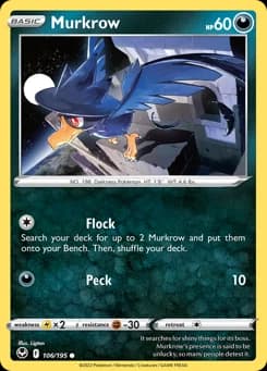 Murkrow Silver Tempest 106