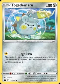 Togedemaru Silver Tempest 127