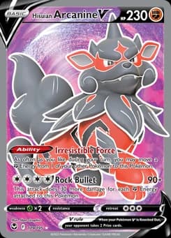 Hisuian Arcanine V Silver Tempest 179