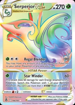 Serperior VSTAR Silver Tempest 196