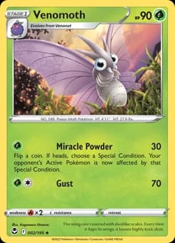 Venomoth Silver Tempest 2