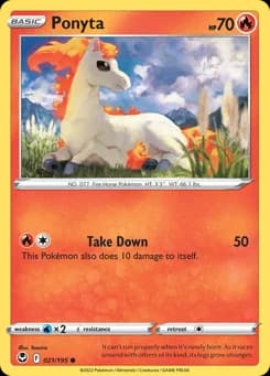 Ponyta Silver Tempest 21