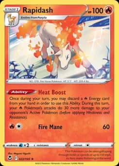 Rapidash Silver Tempest 22