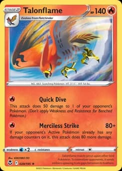 Talonflame Silver Tempest 29