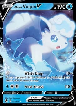 Alolan Vulpix V Silver Tempest 33
