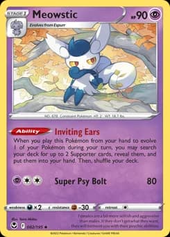 Meowstic Silver Tempest 82