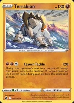 Terrakion Silver Tempest 97