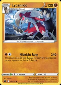 Lycanroc Crown Zenith 74