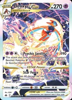 Deoxys VSTAR Crown Zenith Galarian Gallery GG46