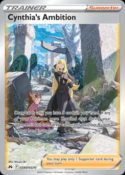 Cynthia's Ambition Crown Zenith Galarian Gallery GG60