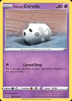 Galarian Corsola Rebel Clash 78