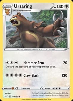 Ursaring Darkness Ablaze 139