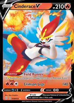 Cinderace V Shining Fates 18