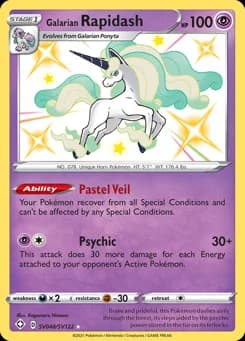 Galarian Rapidash Shining Fates Shiny Vault SV048