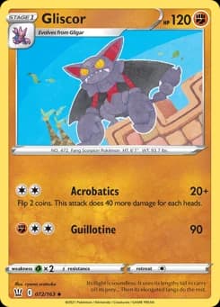 Gliscor Battle Styles 72