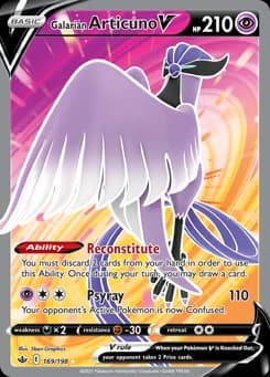 Galarian Articuno V Chilling Reign 169